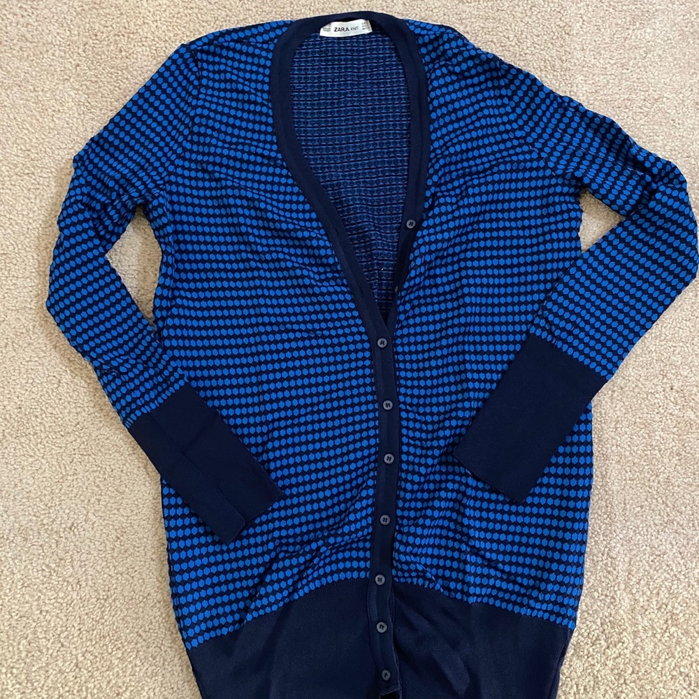 Long button down cardigan